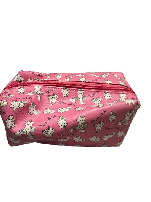 Pink makeup bag