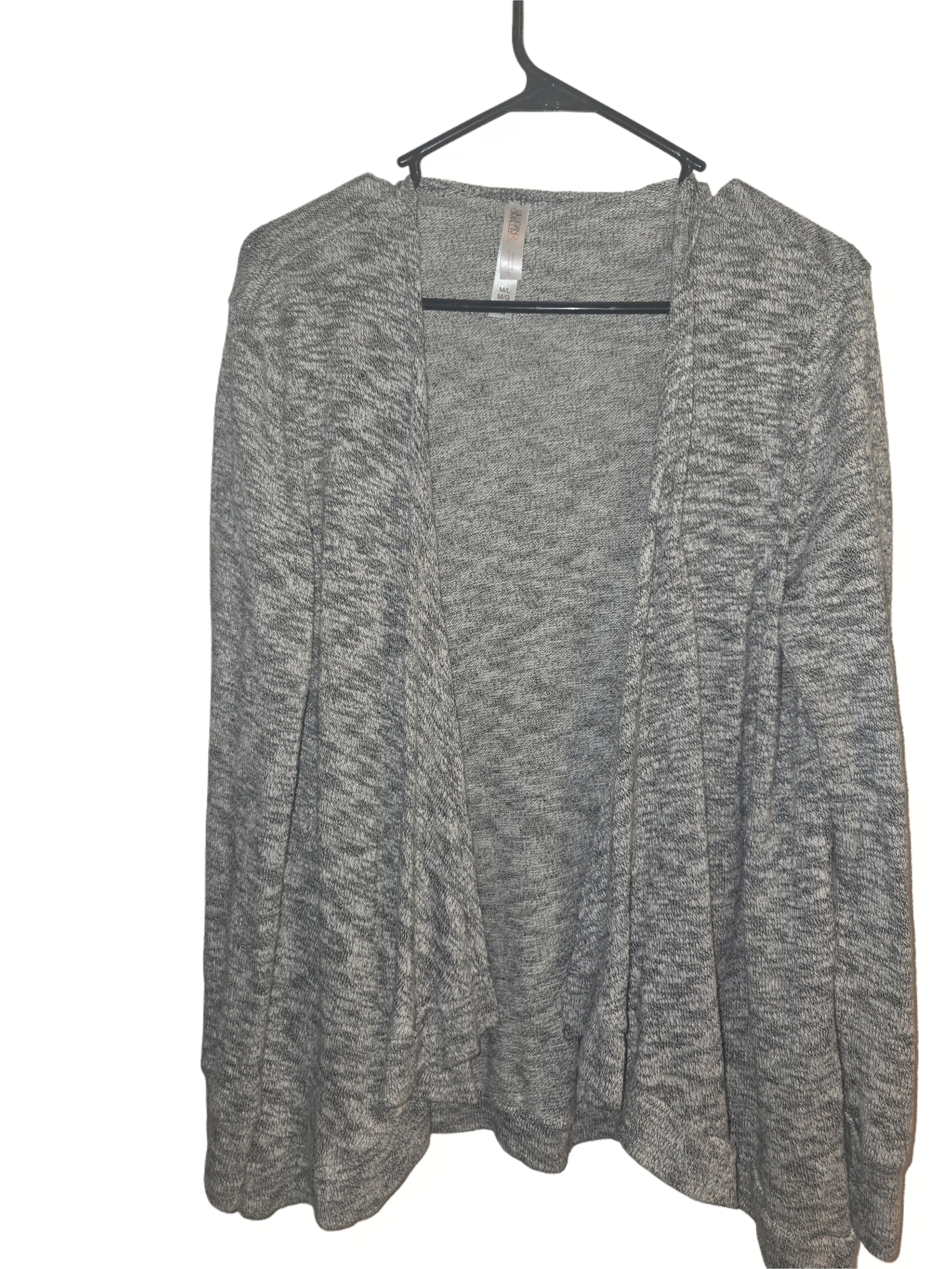 Grey sweater jacket